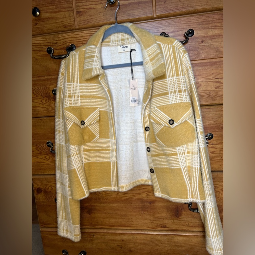 Rag Poets Cropped Shacket
